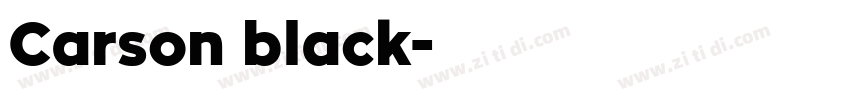 Carson black字体转换